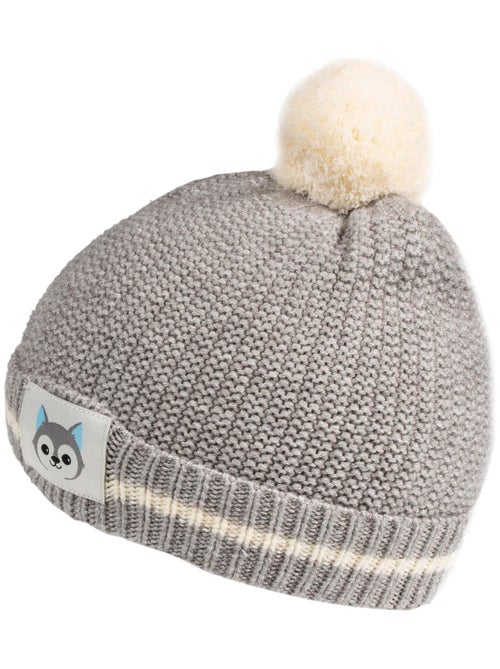 Bonnet avec patch petit loup mixte bébé Isotoner - Kiabi