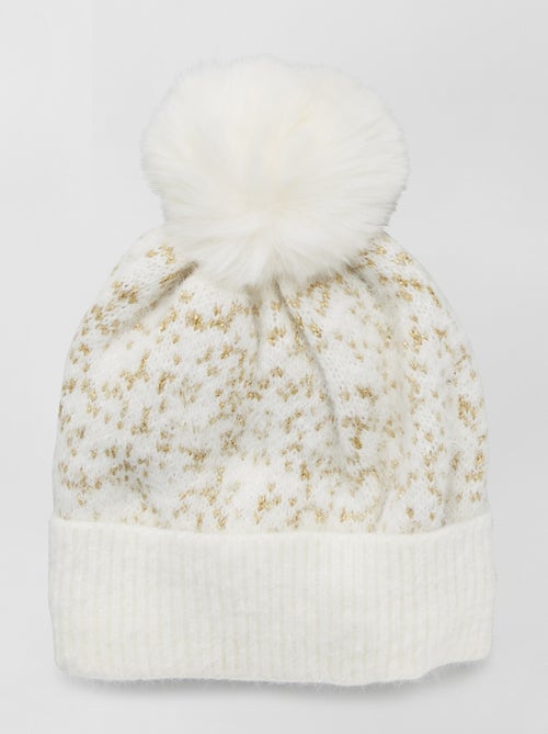 Bonnet avec pompon - Kiabi