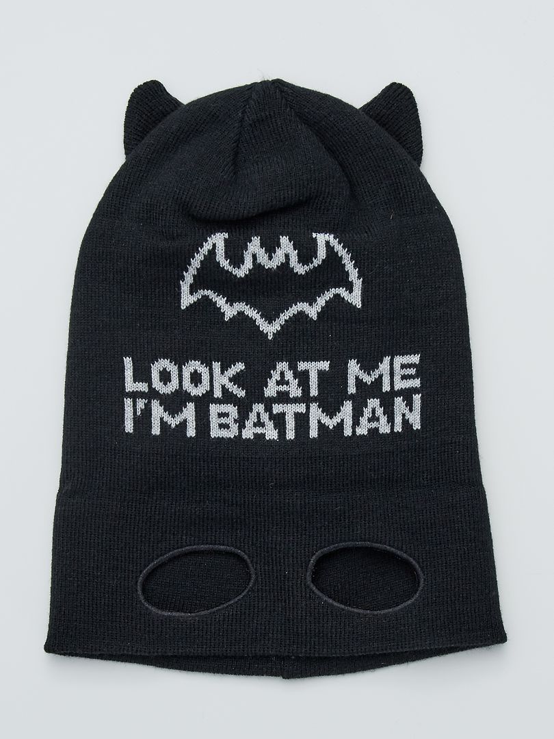 Bonnet 'Batman' noir - Kiabi