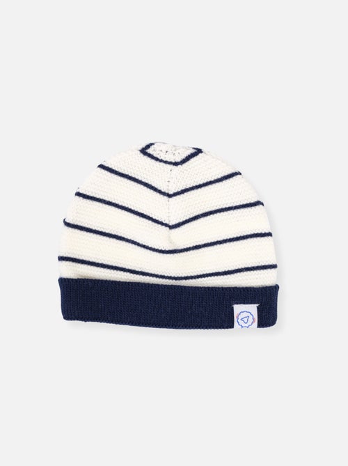 Bonnet bébé à revers - Kiabi