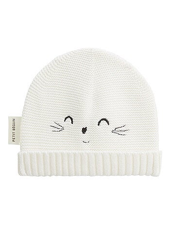 Bonnet bébé et chaussons en tricot Hello Baby