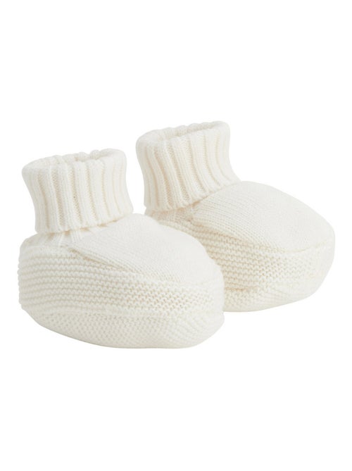 Bonnet bébé et chaussons en tricot Hello Baby - Kiabi