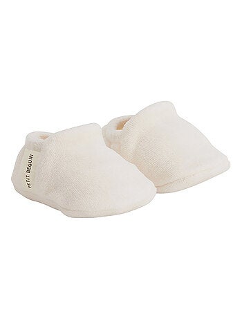 Bonnet bébé et chaussons en velours Zeste d'amour