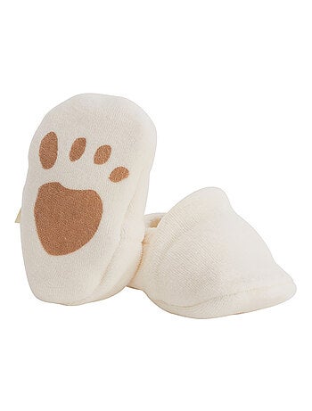 Bonnet bébé et chaussons en velours Zeste d'amour