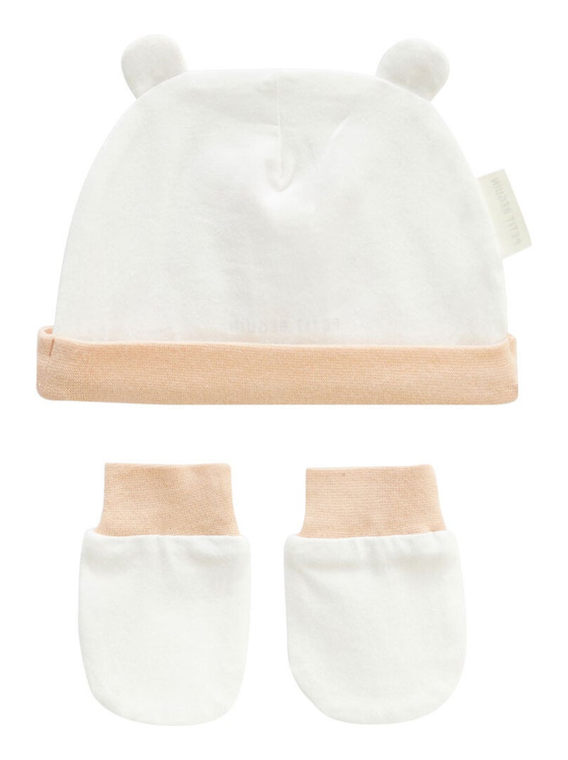 Bonnet bébé et moufles anti Ecru - Kiabi