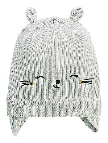 Bonnet bébé et moufles en tricot Esmée