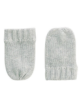 Bonnet bébé et moufles en tricot Esmée