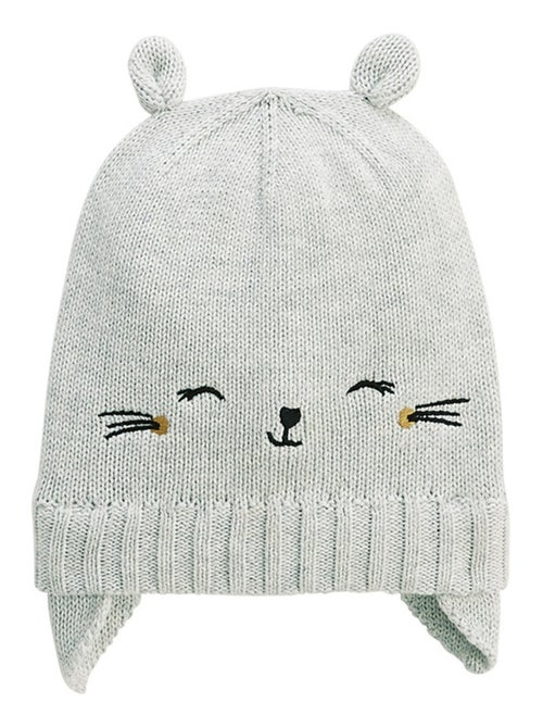 Bonnet bébé et moufles en tricot Esmée - Kiabi