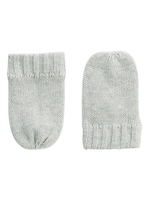 Bonnet bébé et moufles en tricot Esmée - Kiabi