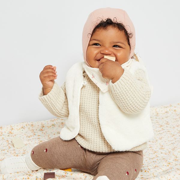 Bonnet Beguin En Coton Bebe Fille Rose Kiabi 3 60