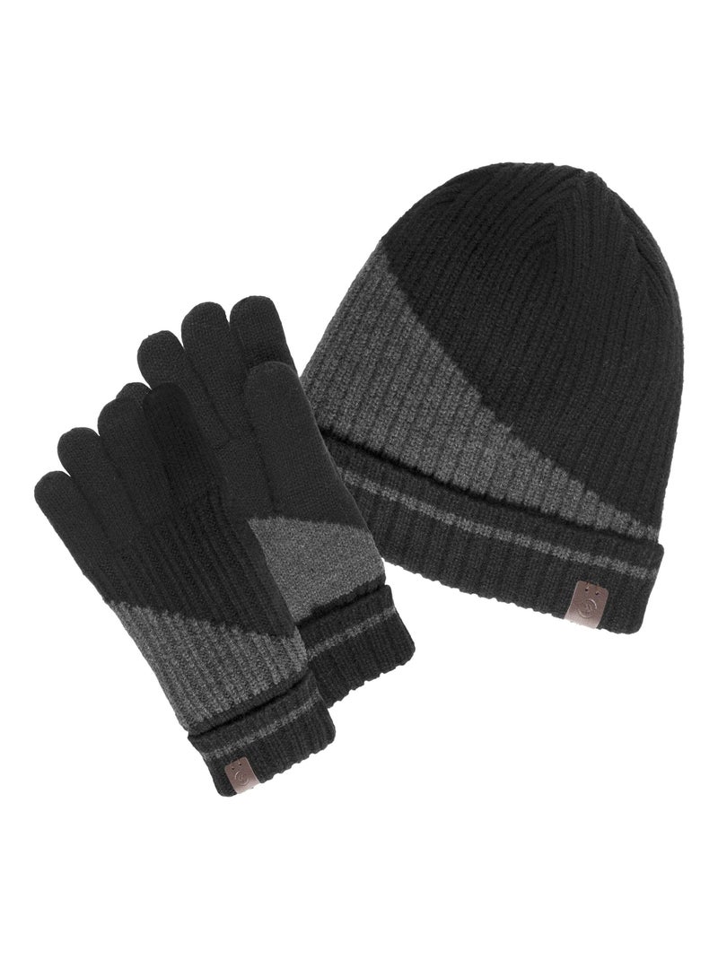 Bonnet bicolor homme Isotoner Noir - Kiabi