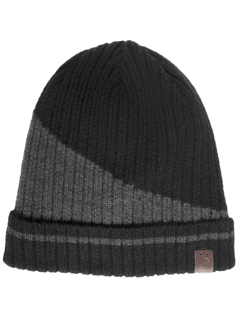 Bonnet bicolor homme Isotoner Noir - Kiabi