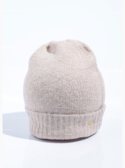 Bonnet chaud avec laine et broderie c¿ur - AFIBEL - Kiabi