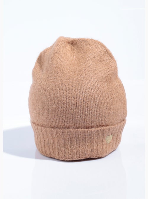Bonnet chaud avec laine et broderie c¿ur - AFIBEL - Kiabi