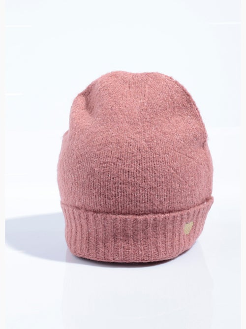 Bonnet chaud avec laine et broderie c¿ur - AFIBEL - Kiabi