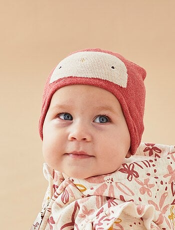 Acheter Ensemble bonnet et moufles bébé Rose ? Bon et bon marché