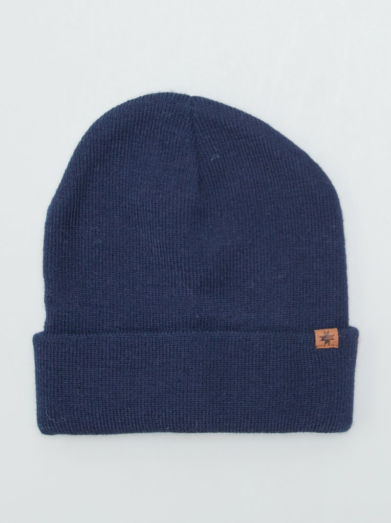 Bonnet classique Bleu - Kiabi