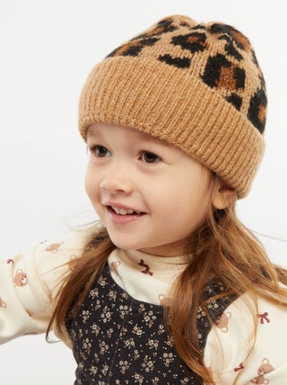 Bonnet côtelé avec revers