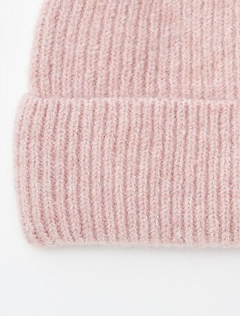 Bonnet côtelé avec revers