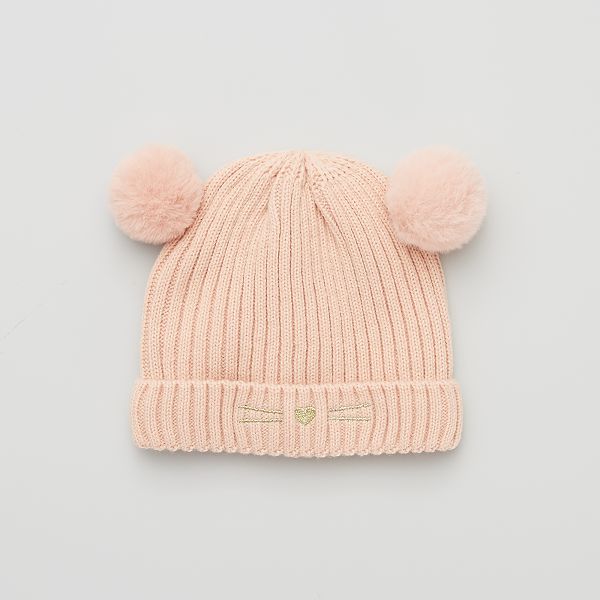 Bonnet Cotele Chat Bebe Fille Rose Kiabi 5 40