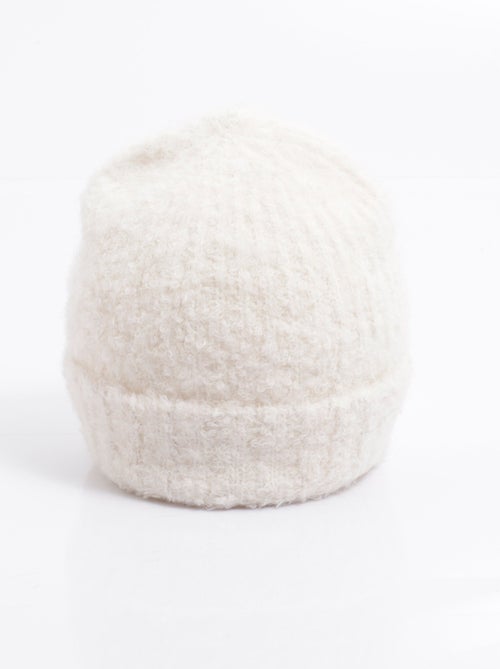 Bonnet cotelé en maille mousseuse - AFIBEL - Kiabi