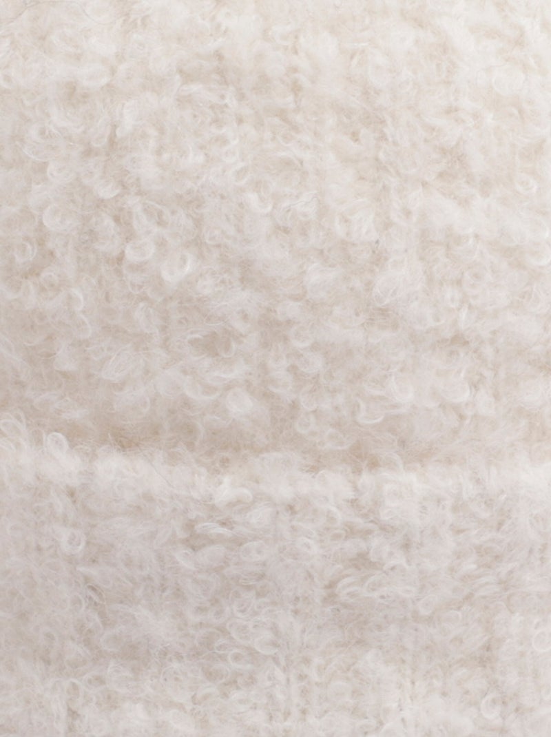 Bonnet cotelé en maille mousseuse - AFIBEL Blanc - Kiabi