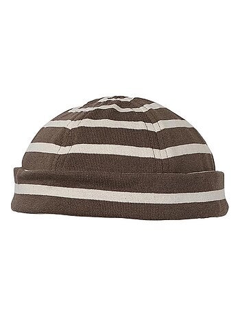 Bonnet coton rayé marin