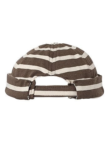 Bonnet coton rayé marin