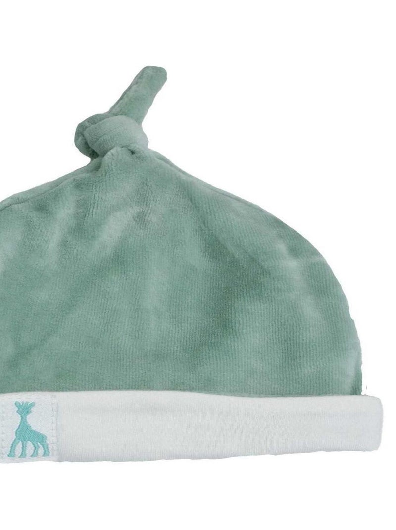 Bonnet de naissance brodé Vert clair - Kiabi