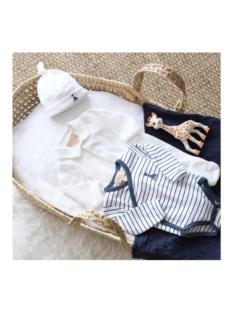 Bonnet De Naissance Coton Bio Blanc - Kiabi