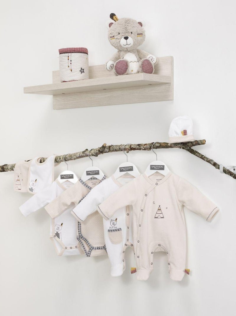 Bonnet de naissance en coton - SAUTHON Blanc - Kiabi