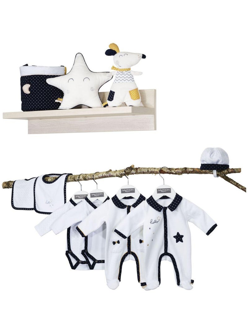 Bonnet de naissance en coton - SAUTHON Blanc - Kiabi