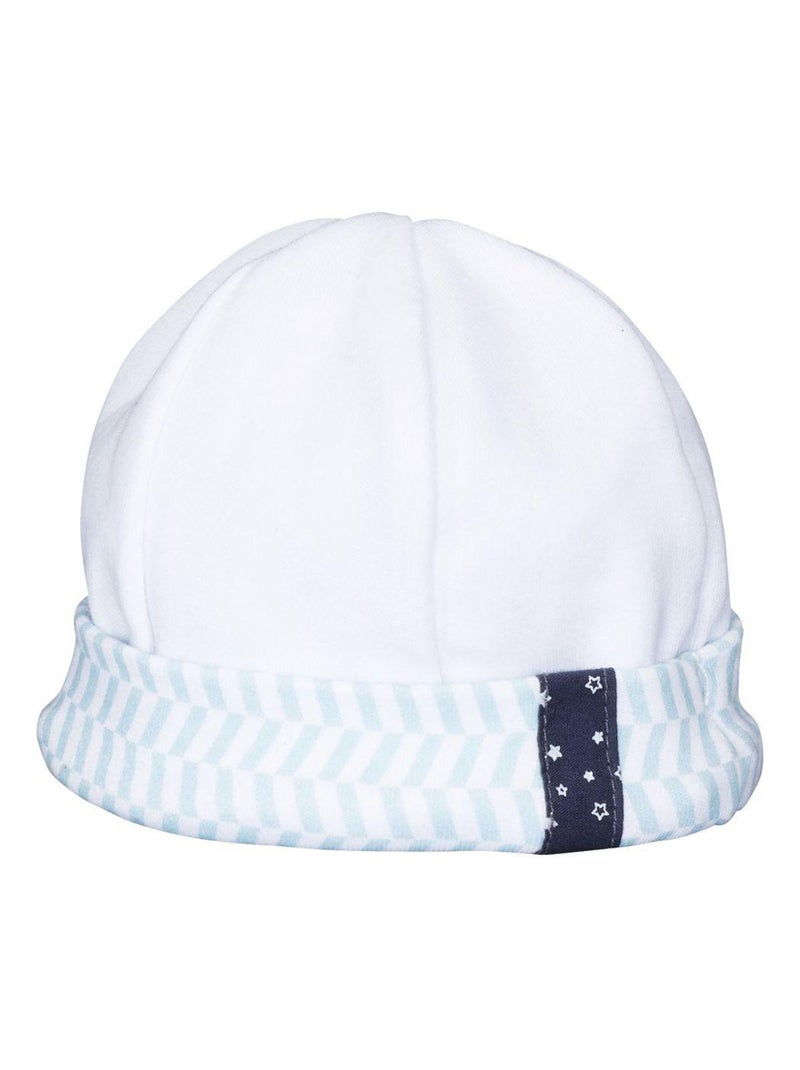 Bonnet de naissance en coton - SAUTHON Blanc - Kiabi