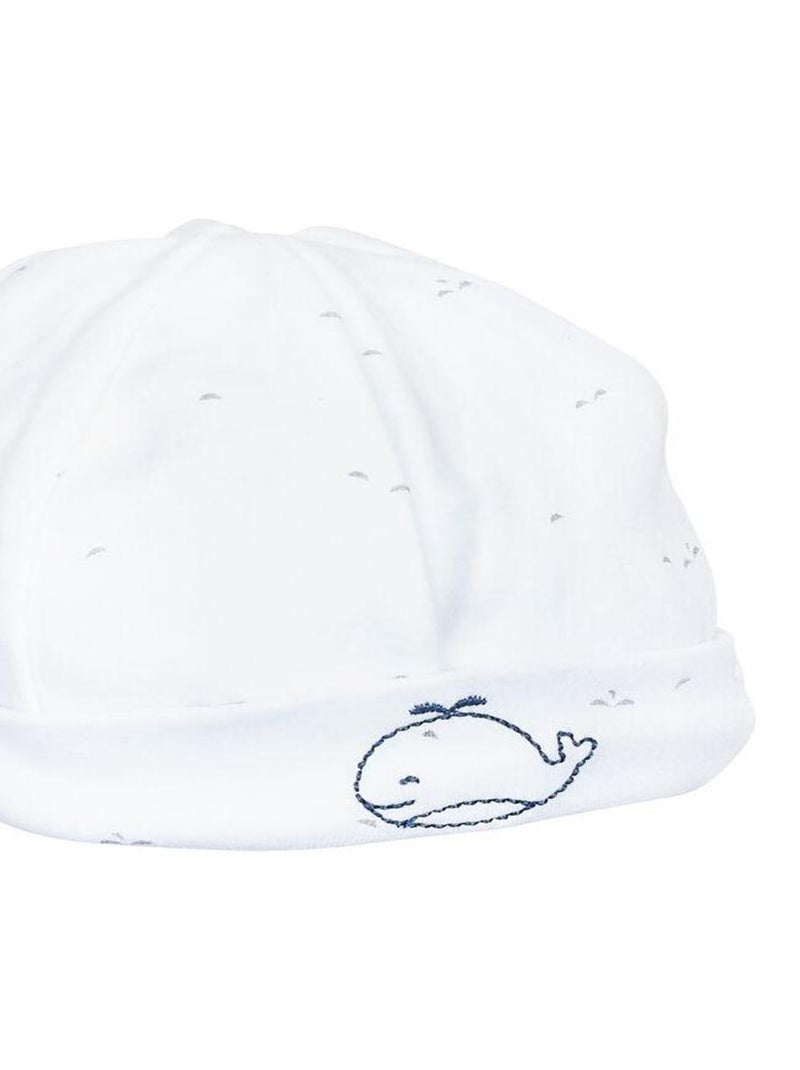 Bonnet de naissance en coton - SAUTHON Blanc - Kiabi