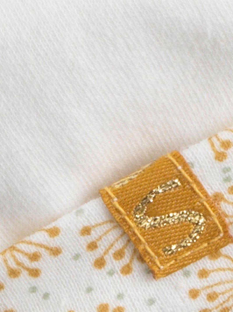 Bonnet de naissance en coton - SAUTHON Blanc Jaune - Kiabi