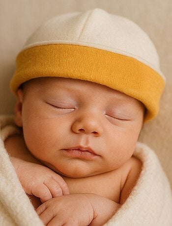 Bonnet de Naissance en Coton Bio
