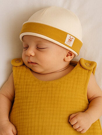 Bonnet de Naissance en Coton Bio