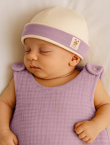 Bonnet de Naissance en Coton Bio