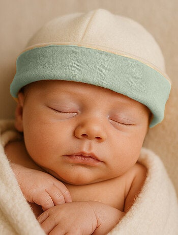 Bonnet de Naissance en Coton Bio