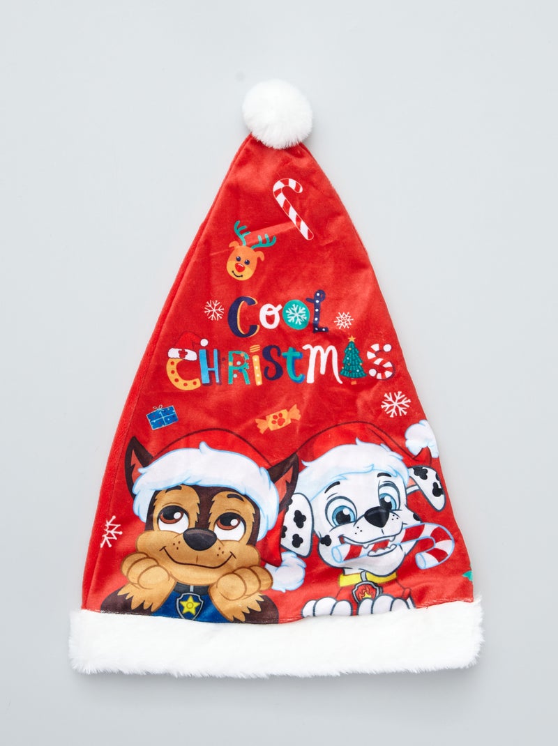Bonnet de noël 'Pat'Patrouille' rouge - Kiabi