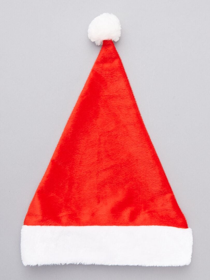 Bonnet lumineux 'Noël' - anthracite/rouge - Kiabi - 8.00€