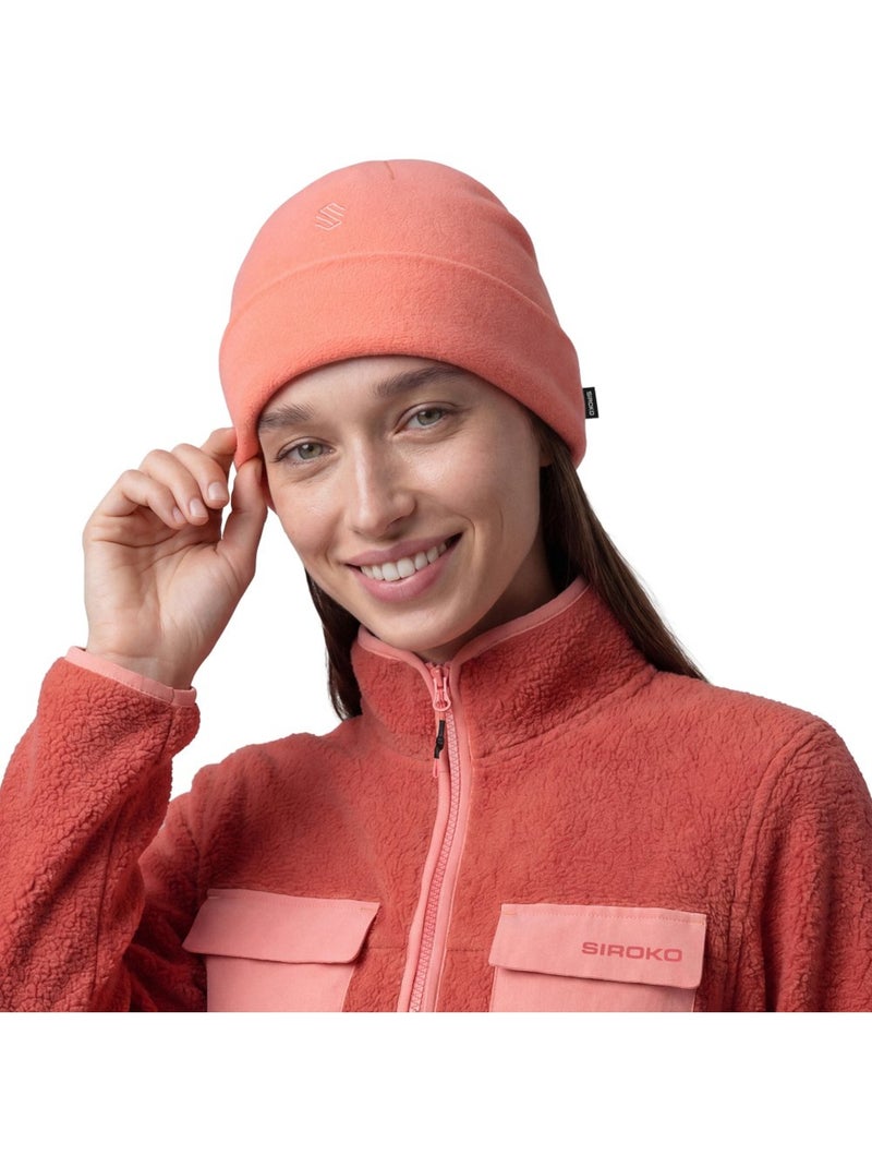 Bonnet de randonnée en polaire homme et femme aysen coral Orange - Kiabi