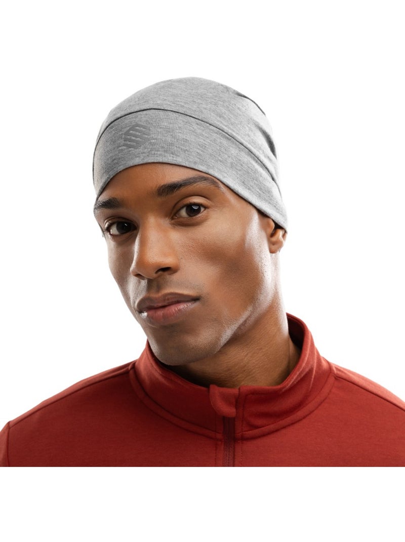 Bonnet de running fitness homme et femme helios melange gray Blanc Gris - Kiabi