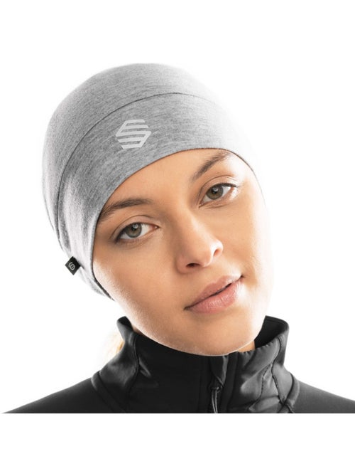 Bonnet de running fitness homme et femme helios melange gray - Kiabi