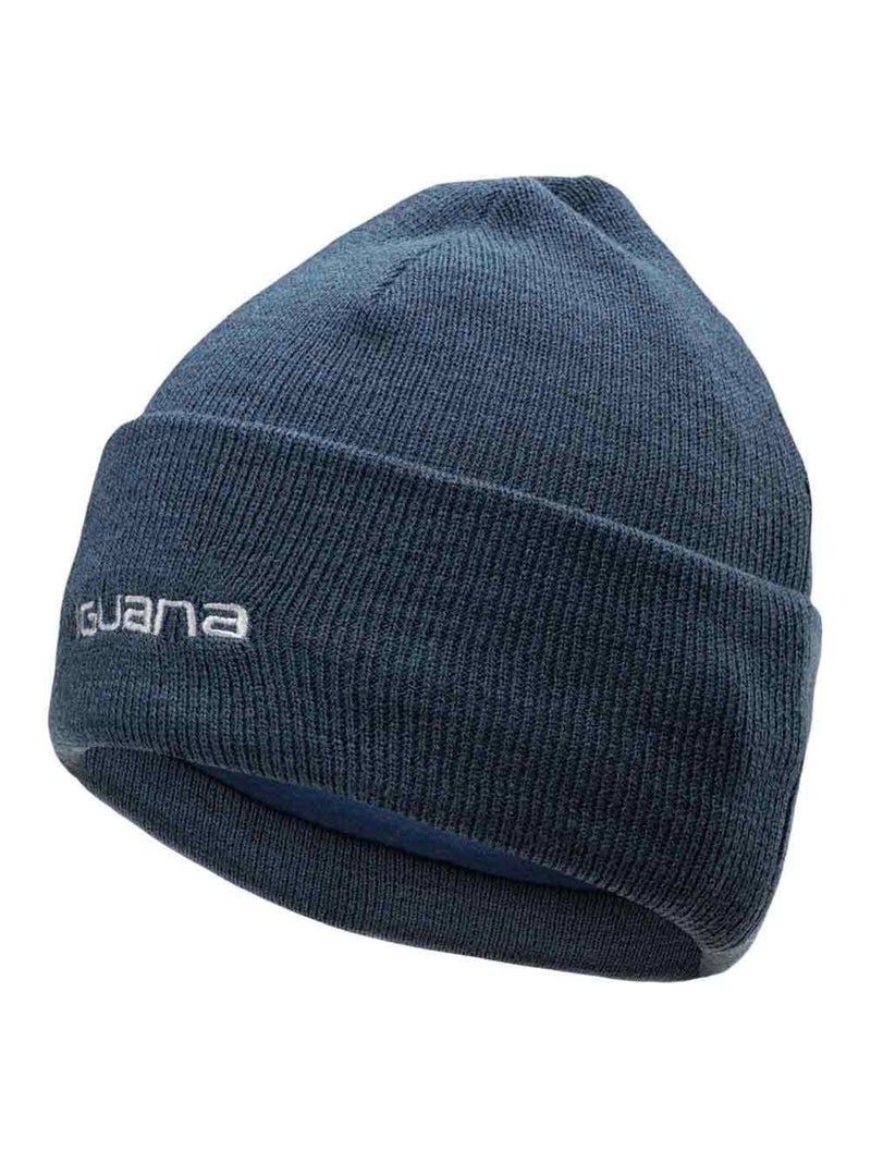 Bonnet d'hiver motif/style côtelé lea - iguana Bleu marine - Kiabi