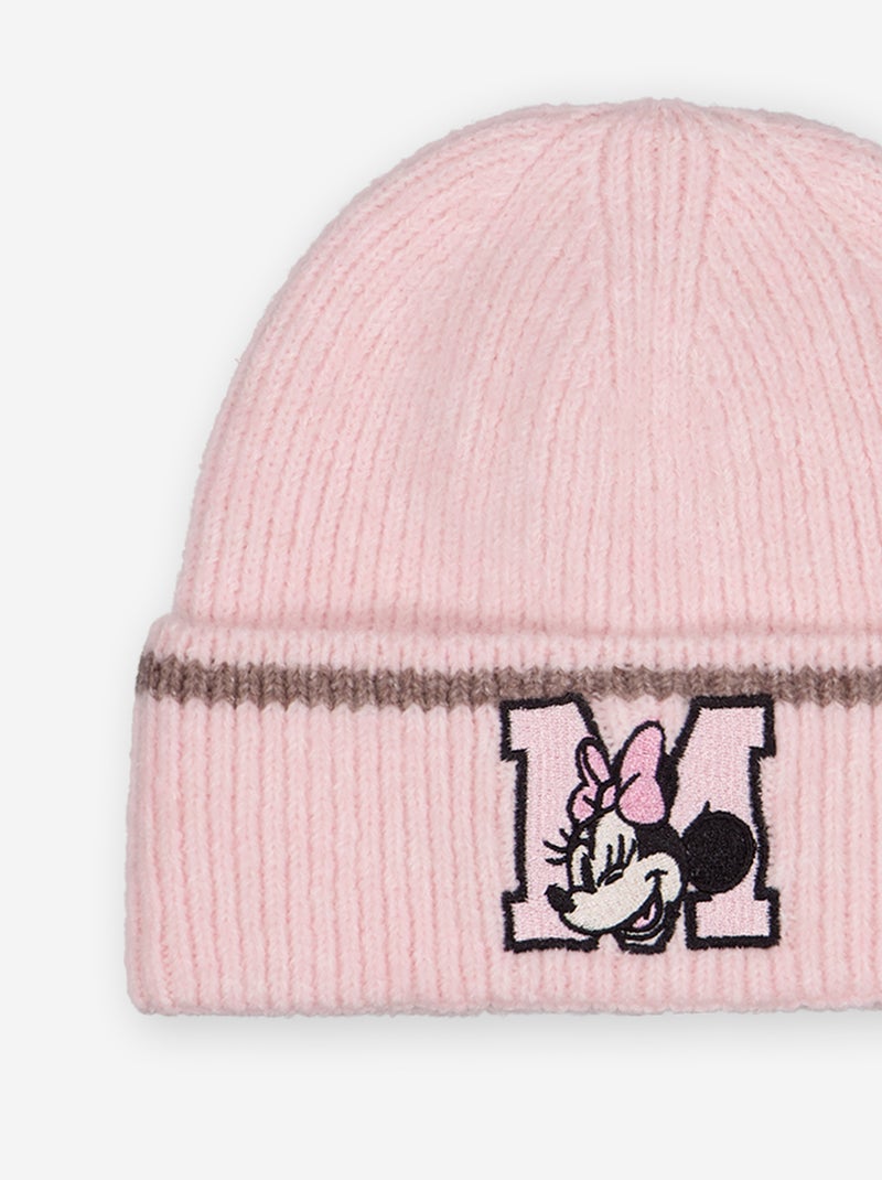 Bonnet 'Disney' 'Minnie' avec revers Rose - Kiabi