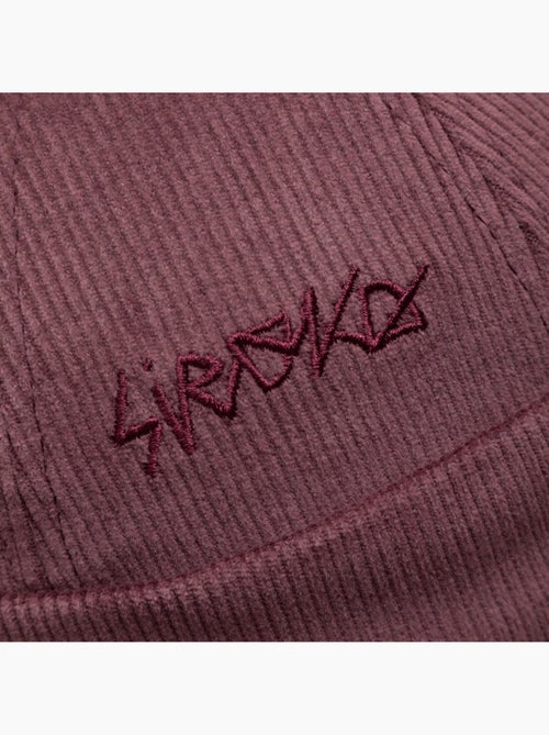 Bonnet docker en velours côtelé homme et femme cord docker burgundy - Kiabi