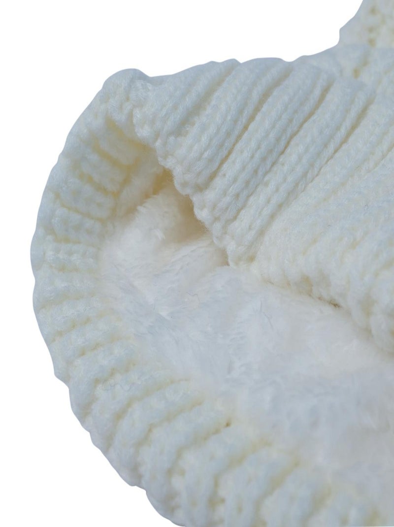 Bonnet doux BIENNE Blanc - Kiabi