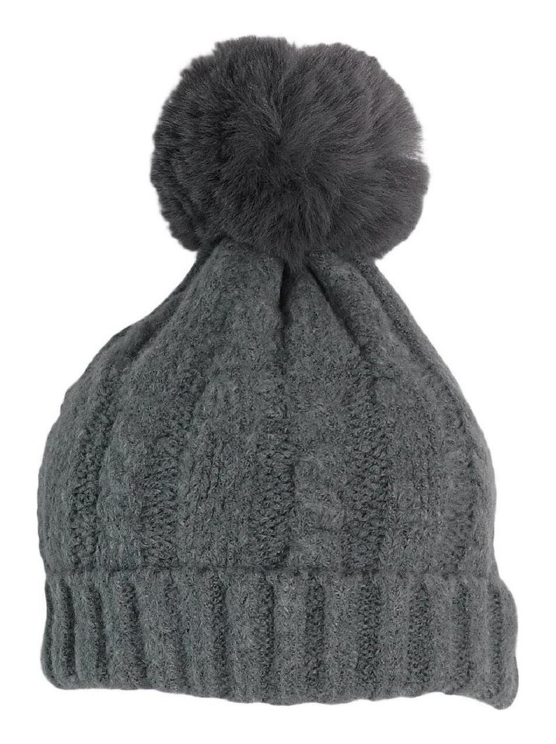 Bonnet doux BIENNE Gris - Kiabi