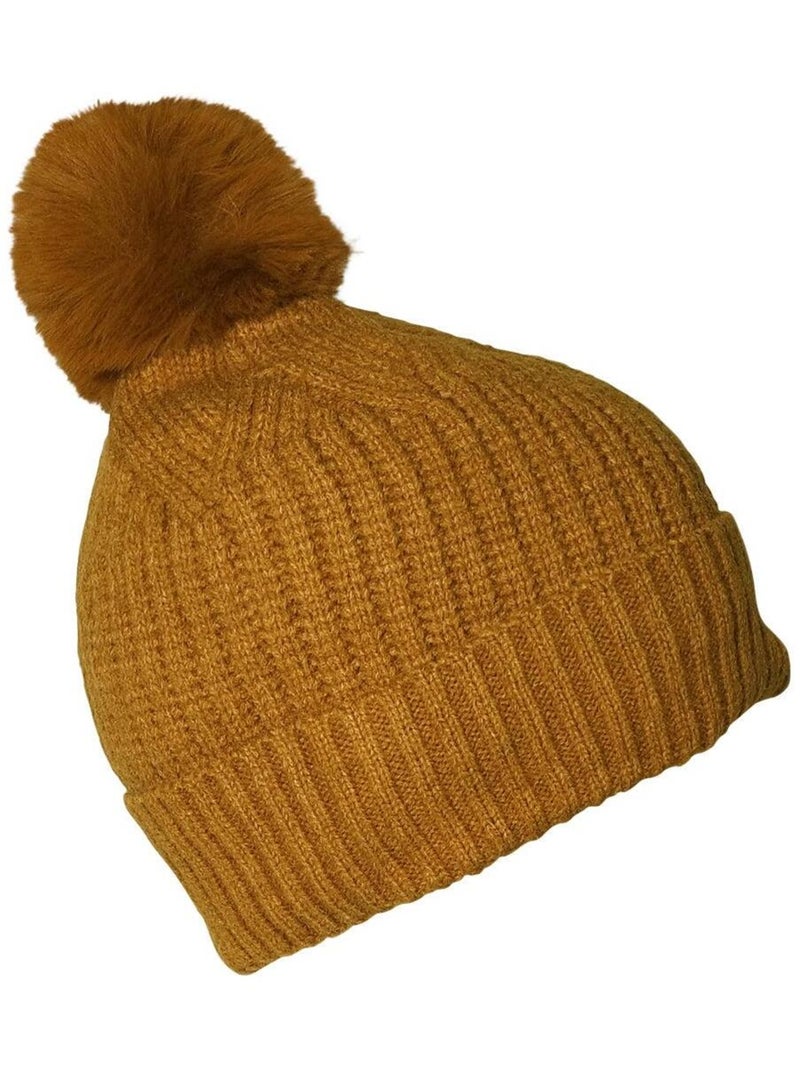 Bonnet doux CHARLY Camel - Kiabi